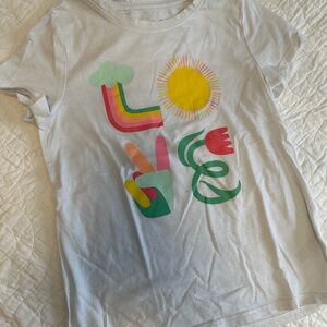 Girls Cat & Jack LOVE t shirt